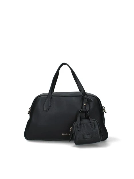 BORSA A MANO MORBIDA IN PELLE DONNA NERO