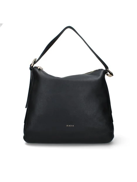 BORSA A MANO CON TRACOLLA REMOVIBILE IN PELLE DONNA NERO
