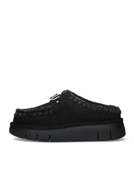 SABOT CON SUOLA PLATFORM DONNA NERO