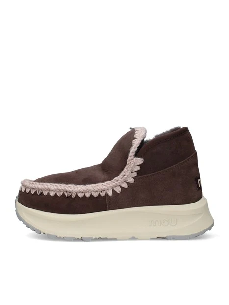 SNEAKERS SLIP-ON CON BORDO INTRECCIATO DONNA MARRONE