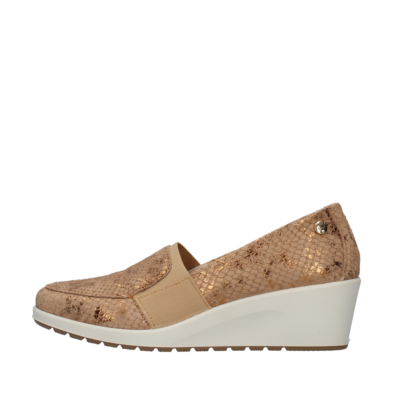 Scarpa Enval Soft donna beige con strass e Memory Foam | Liviana Calzature