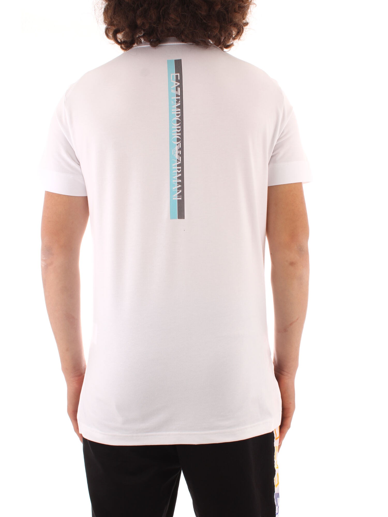 Ea7 Clothing Man Short sleeve WHITE 3KPT50