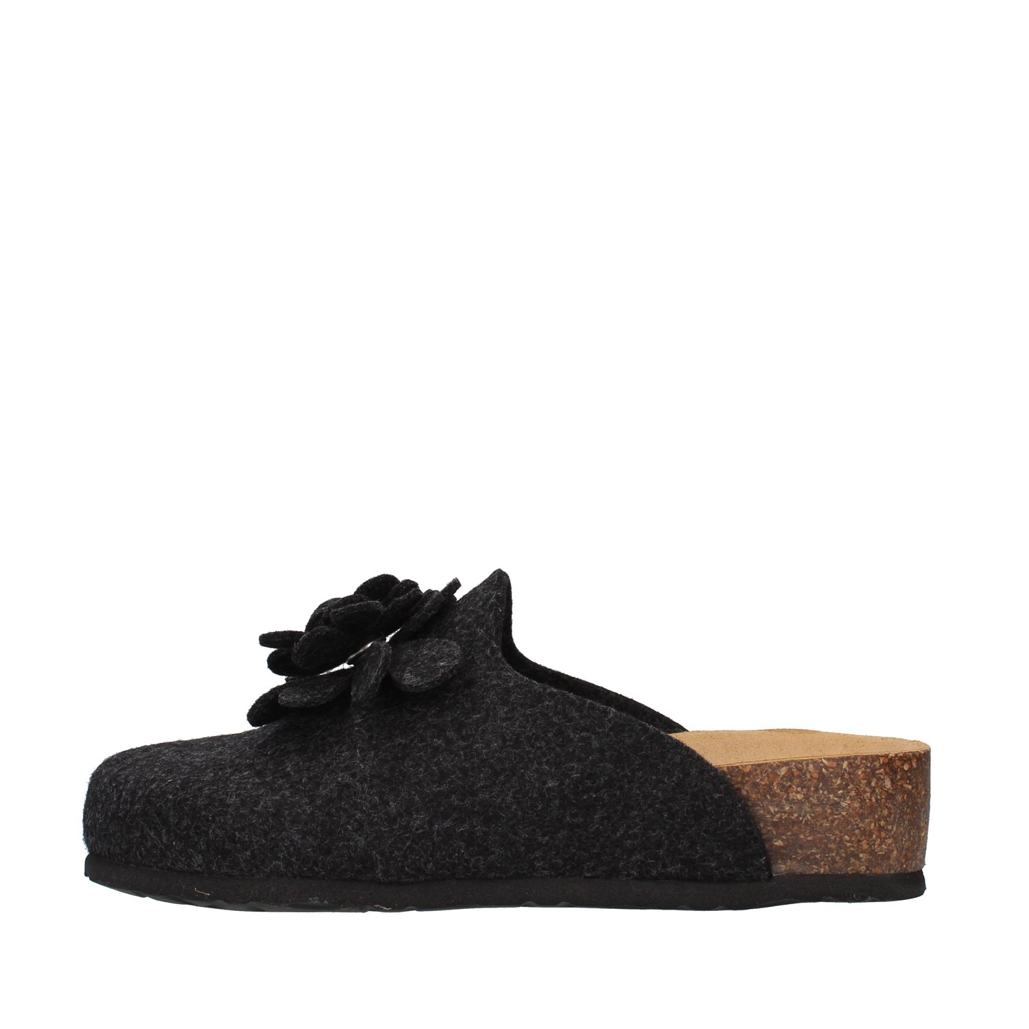 Bionatura Shoes Woman Slippers ANTHRACITE 12CANAZ-FI-FLA11