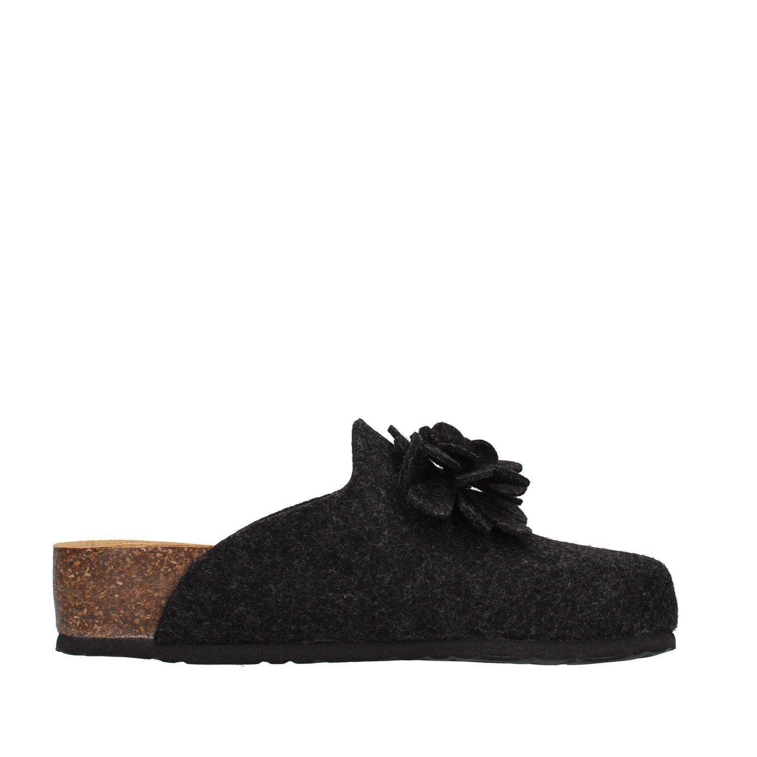 Bionatura Shoes Woman Slippers ANTHRACITE 12CANAZ-FI-FLA11