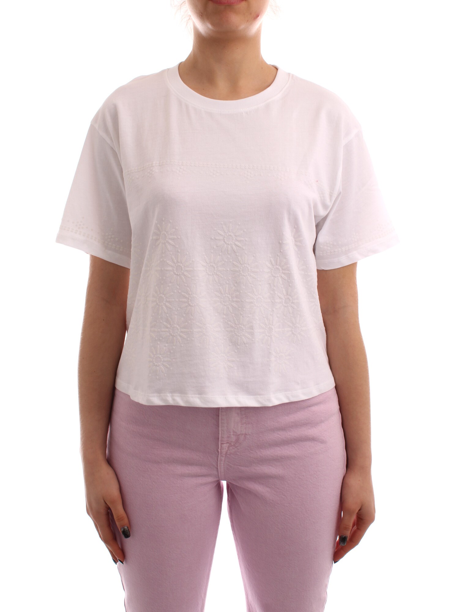Desigual Clothing Woman Short sleeve WHITE 22SWTK63