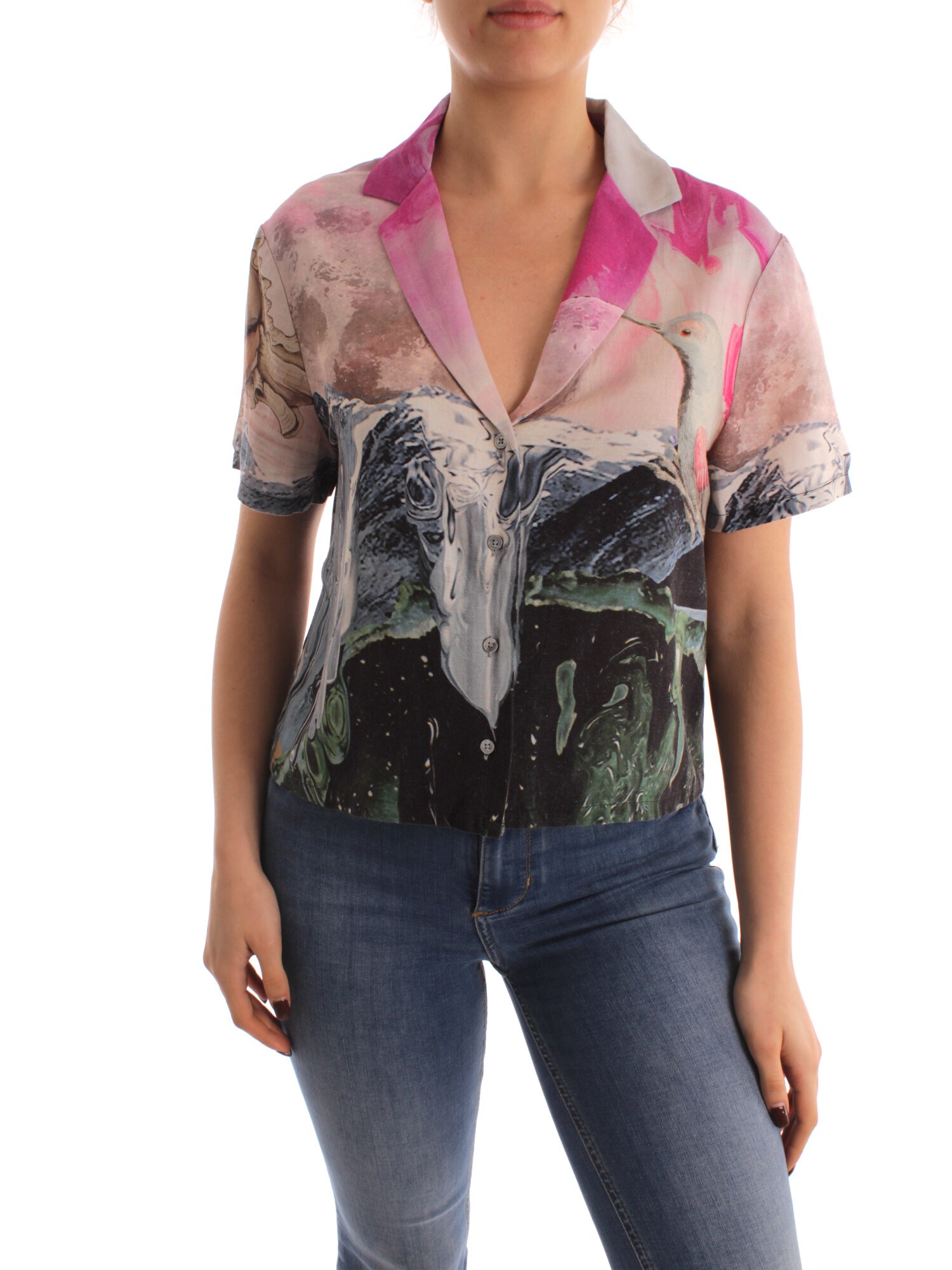 Desigual Clothing Woman Blouses FUCHSIA 23SWCW47