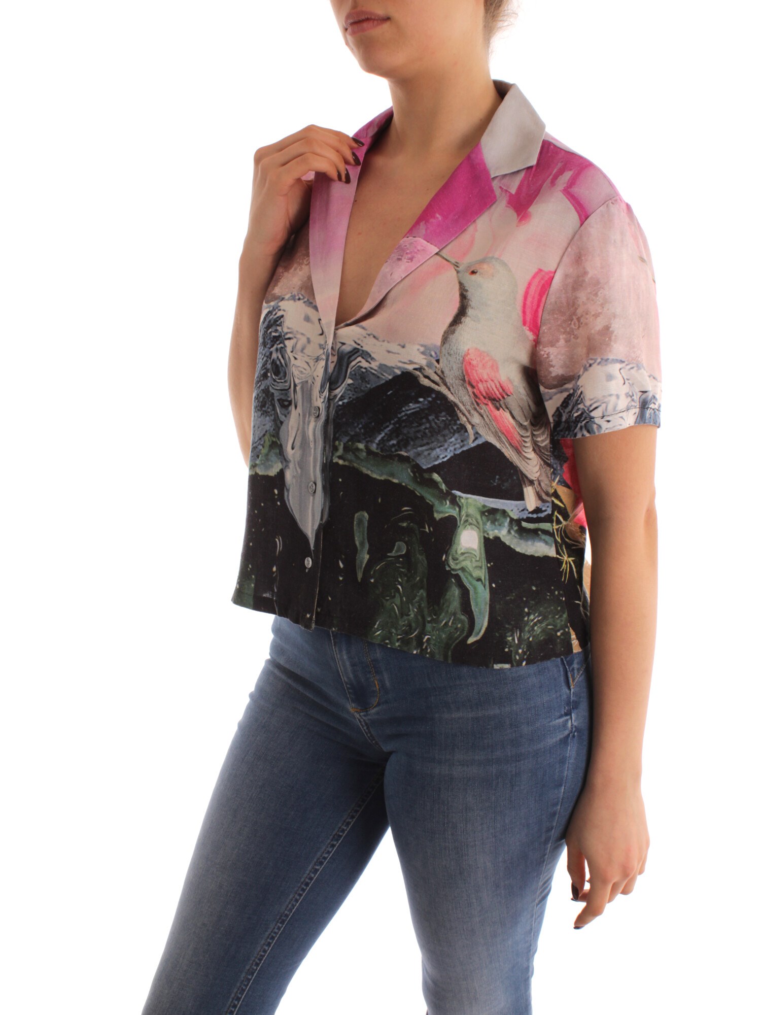 Desigual Clothing Woman Blouses FUCHSIA 23SWCW47