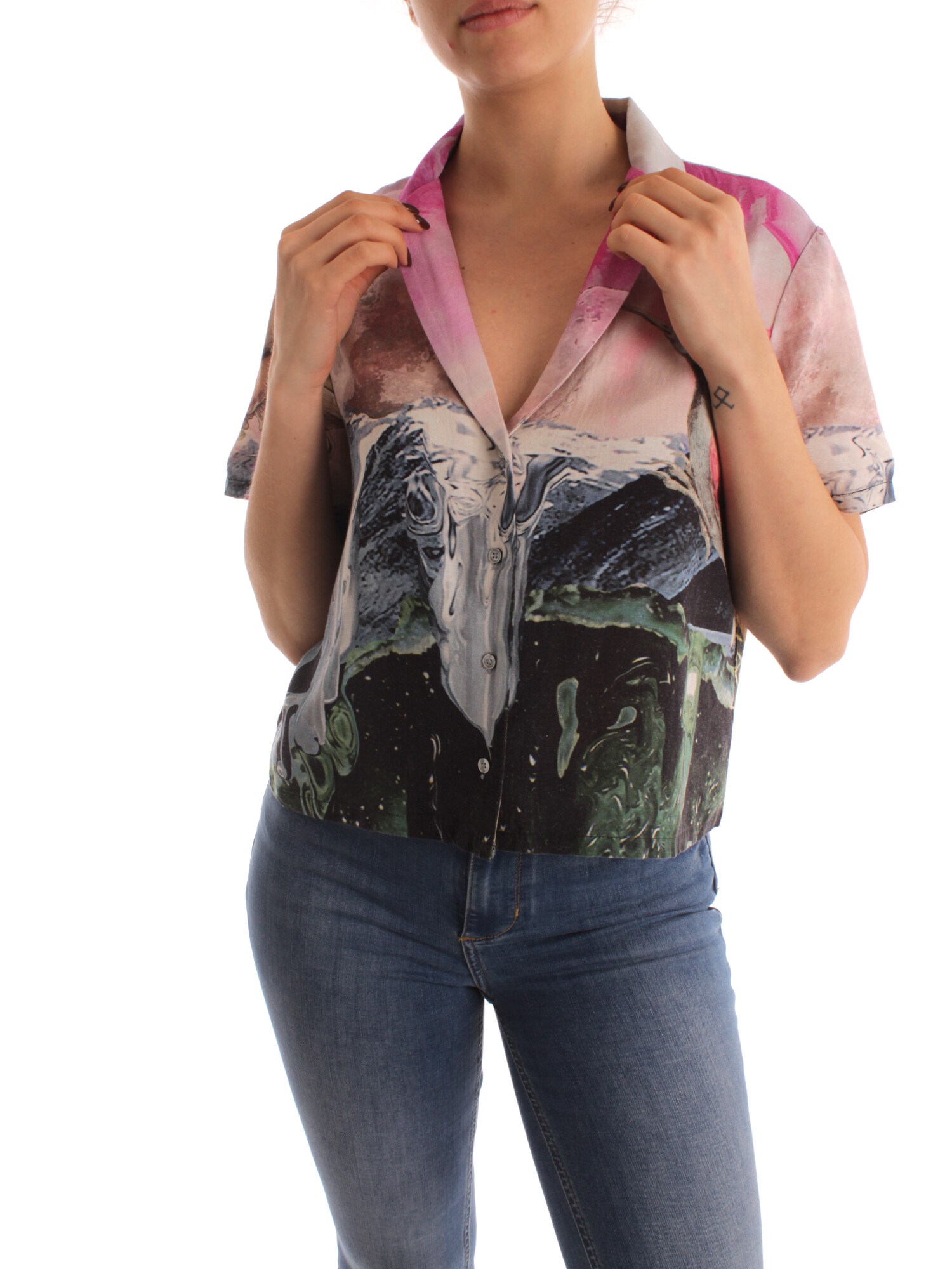 Desigual Clothing Woman Blouses FUCHSIA 23SWCW47