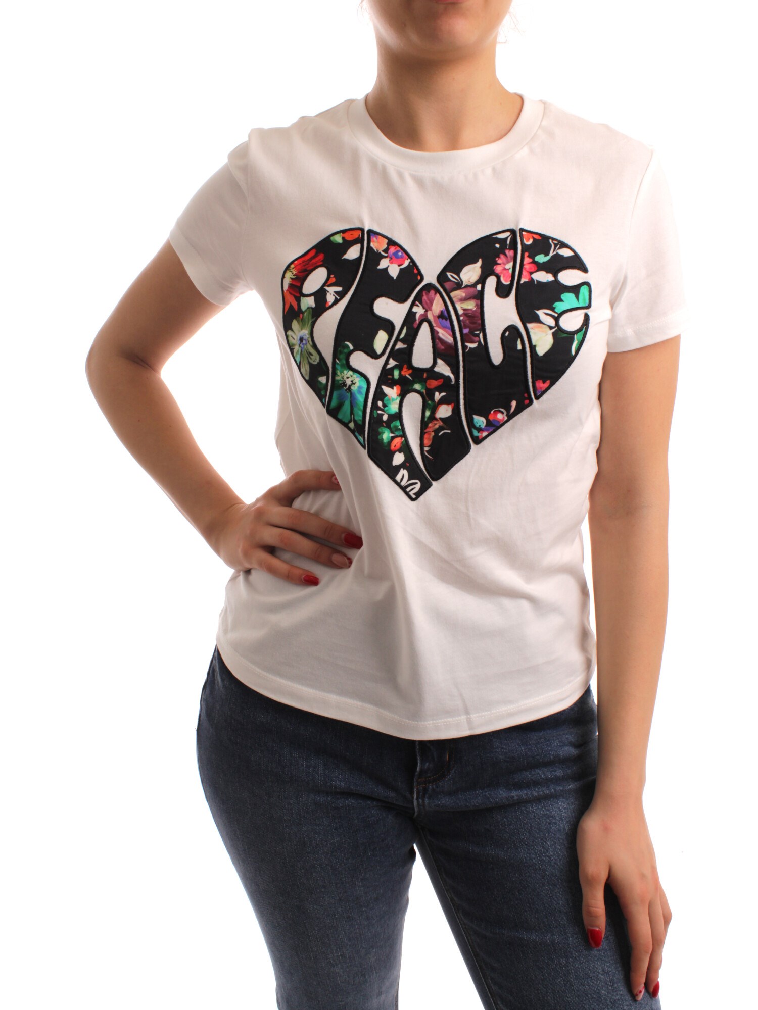 Desigual Clothing Woman Short sleeve WHITE 23SWTK92