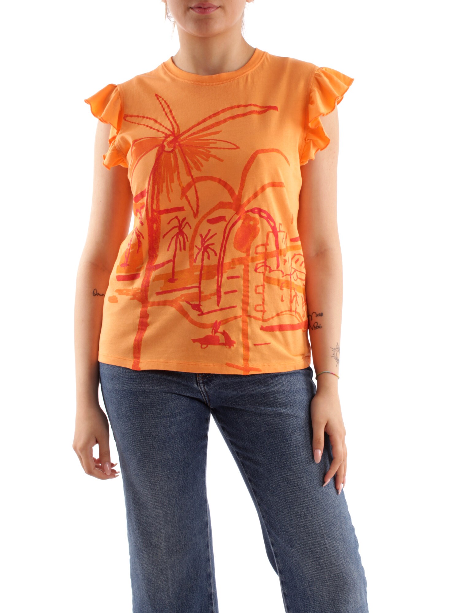 Desigual 23SWTKCA ORANGE Clothing Woman