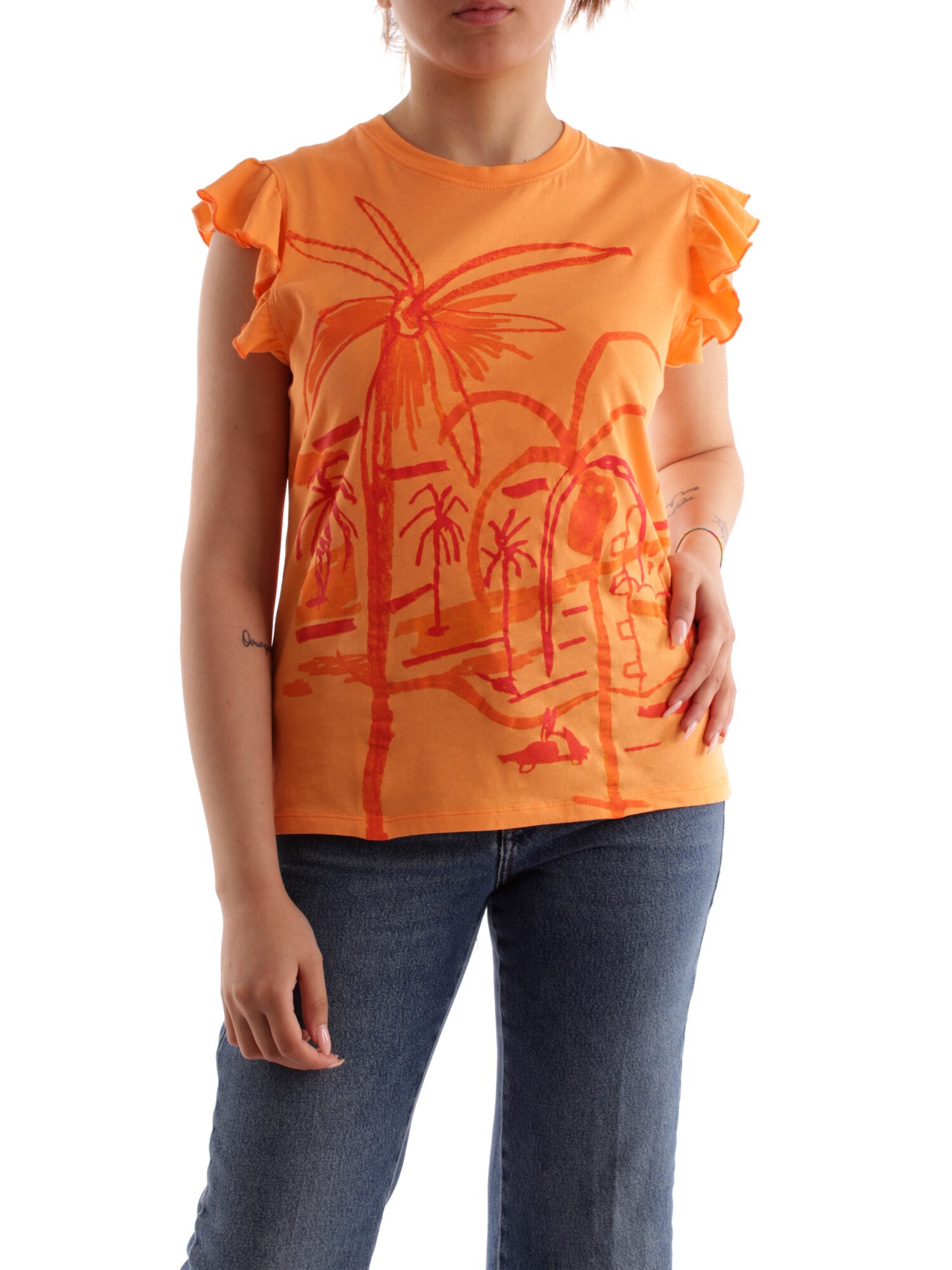 Desigual 23SWTKCA ORANGE Clothing Woman