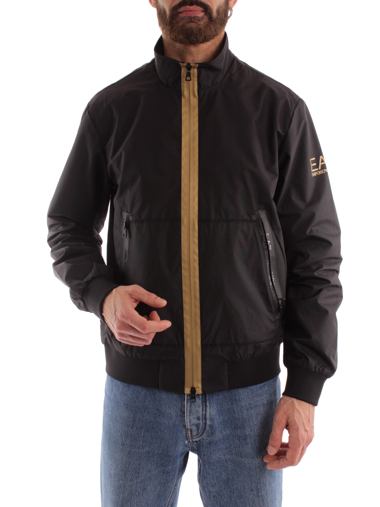 Ea7 Clothing Man Bomber BLACK 3RPB11