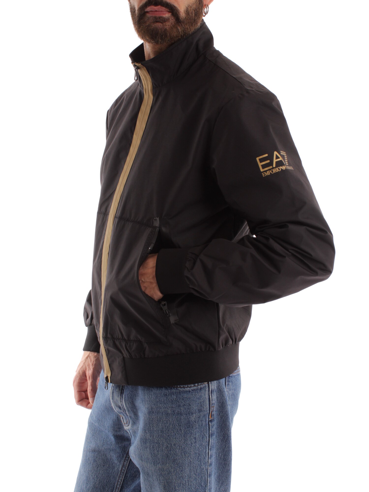 Ea7 Clothing Man Bomber BLACK 3RPB11