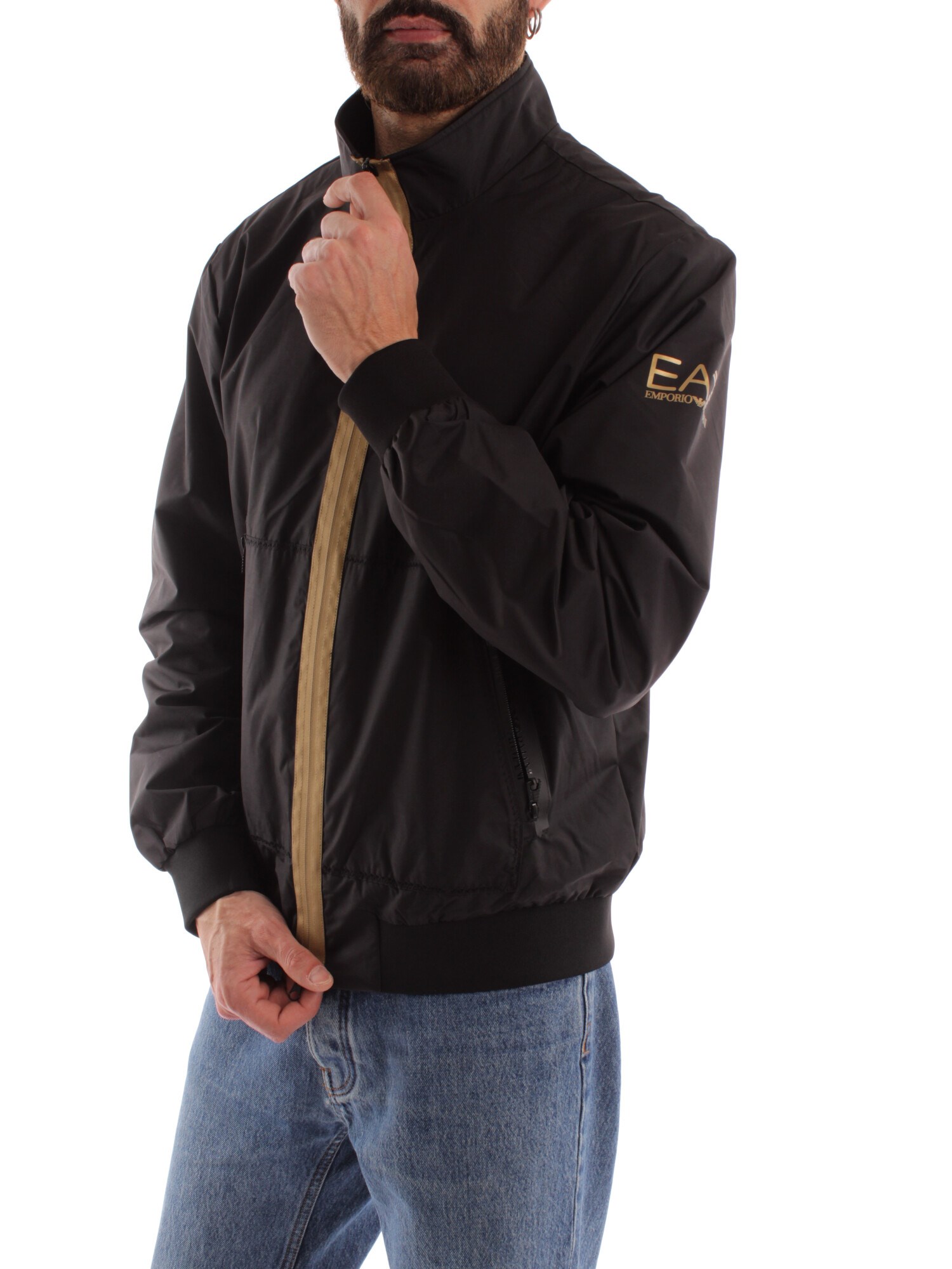 Ea7 Clothing Man Bomber BLACK 3RPB11