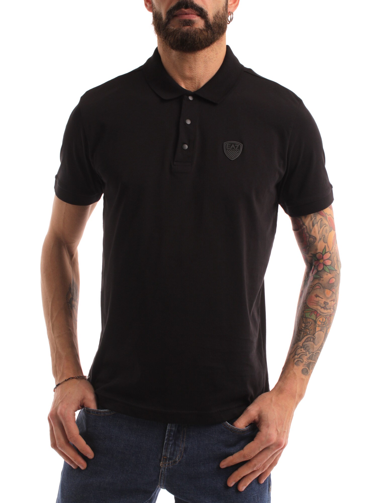 Ea7 Clothing Man Short sleeves BLACK 3RPF40