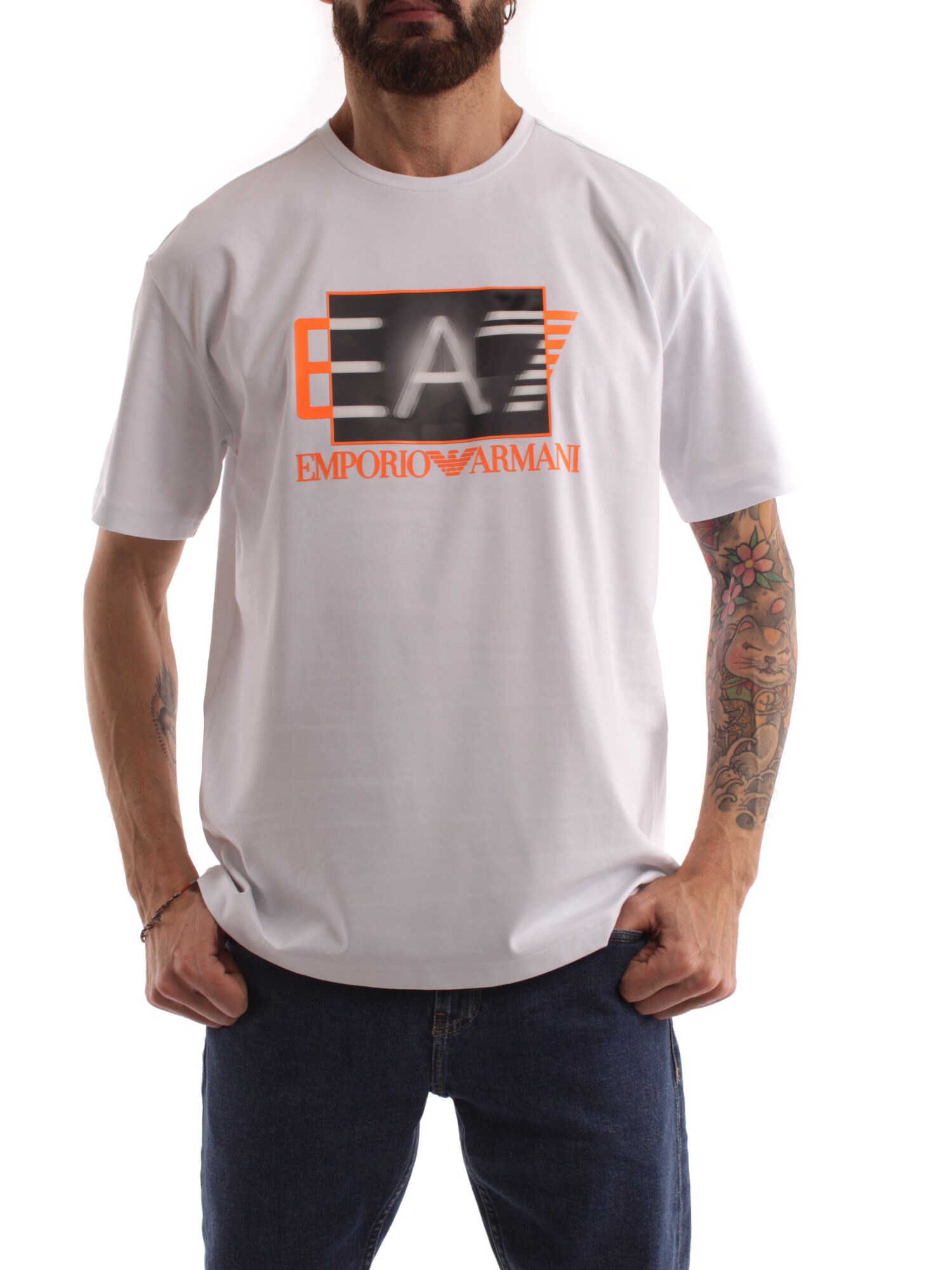 Ea7 Clothing Man Short sleeve WHITE 3RPT02