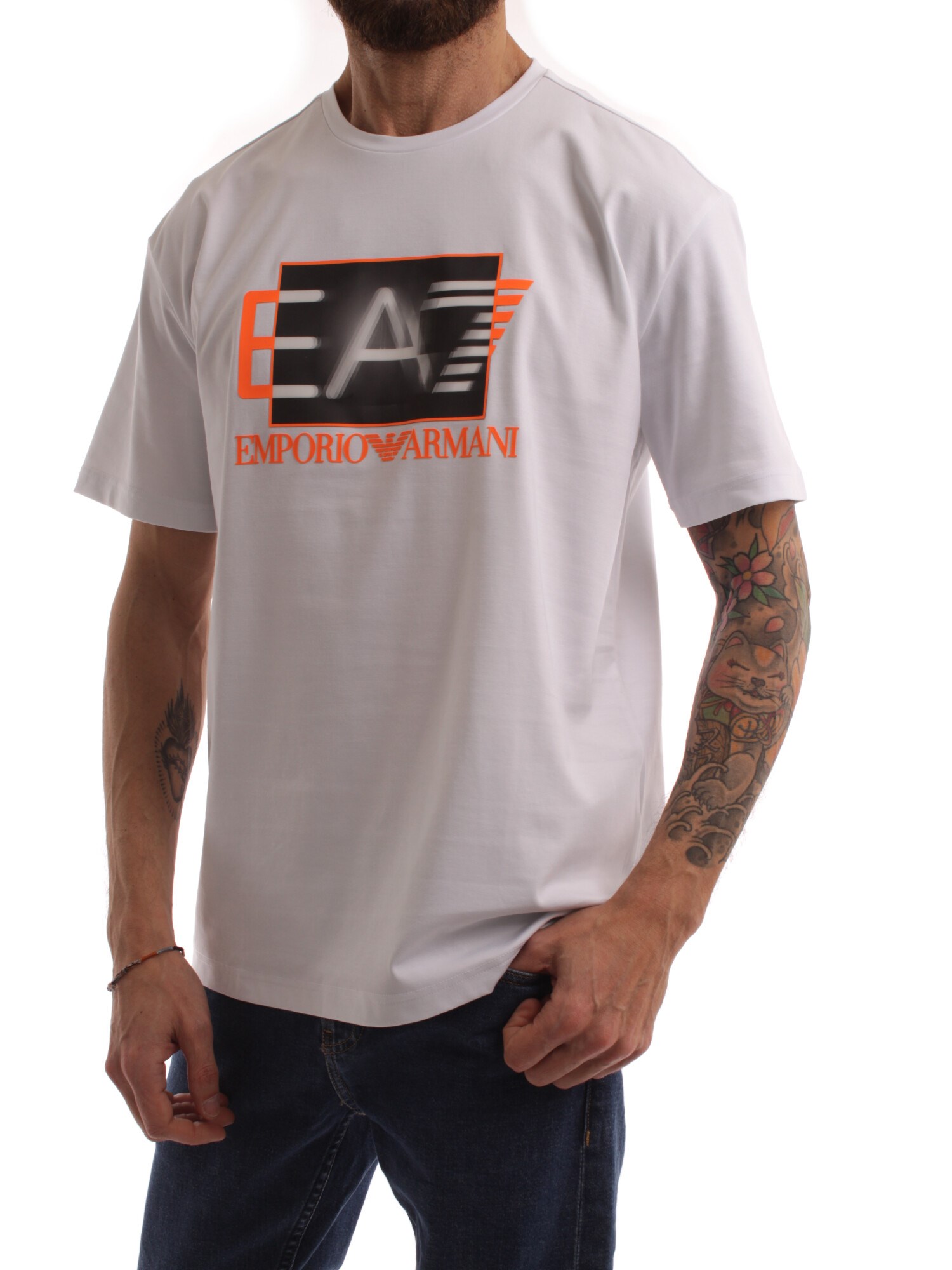 Ea7 Clothing Man Short sleeve WHITE 3RPT02