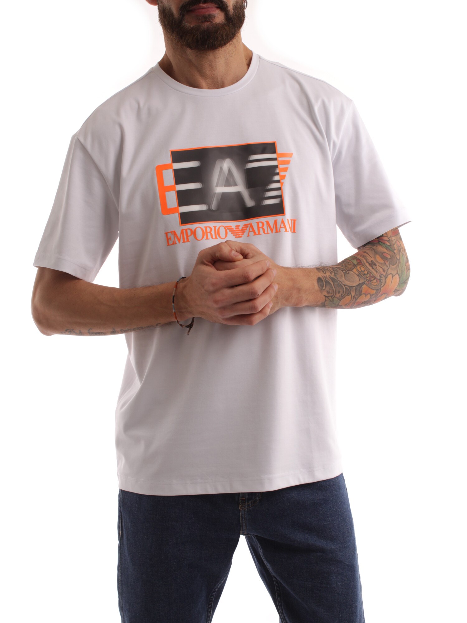 Ea7 Clothing Man Short sleeve WHITE 3RPT02