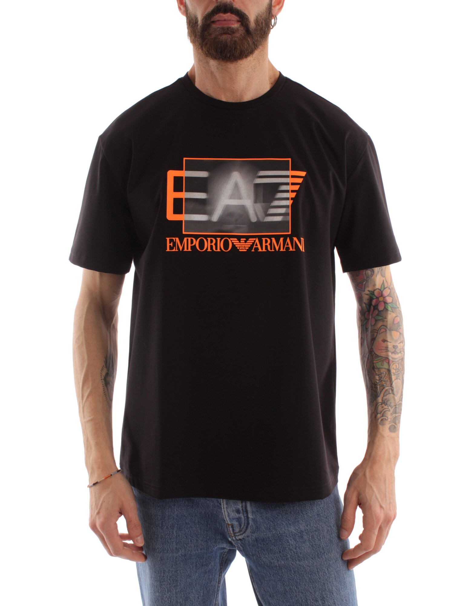 Ea7 Clothing Man Short sleeve BLACK 3RPT02