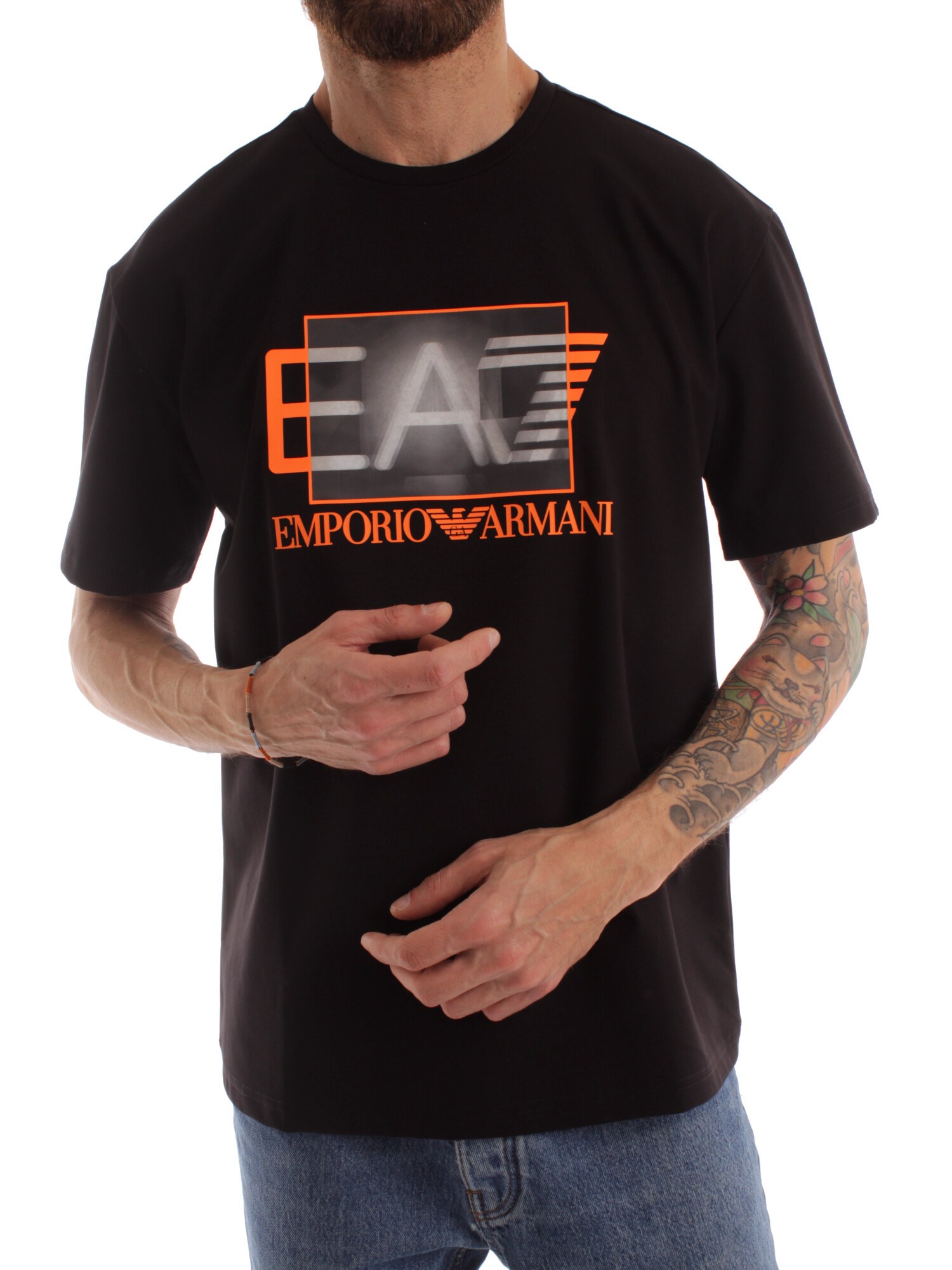 Ea7 Clothing Man Short sleeve BLACK 3RPT02
