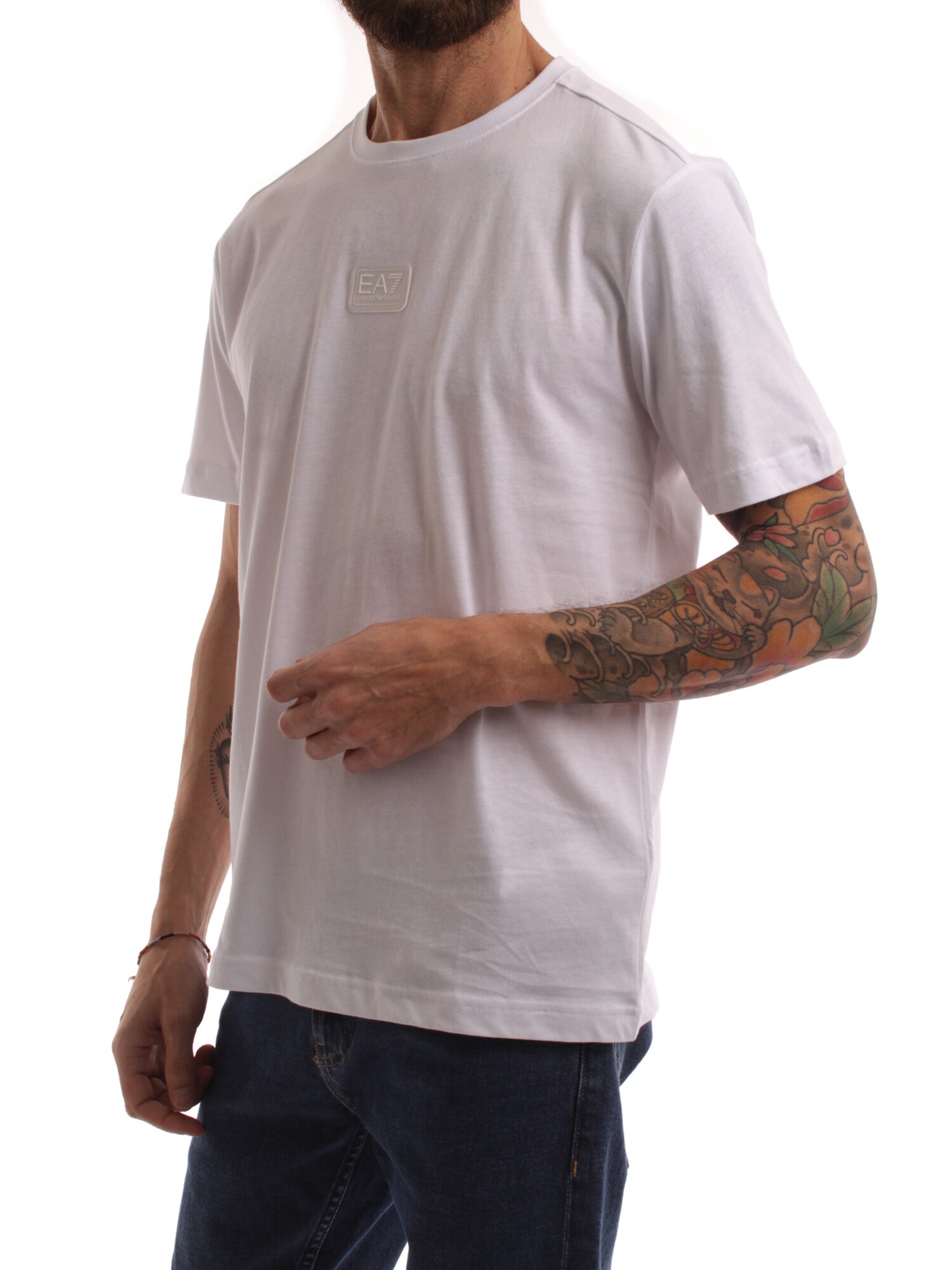 Ea7 Clothing Man Short sleeve WHITE 3RPT05