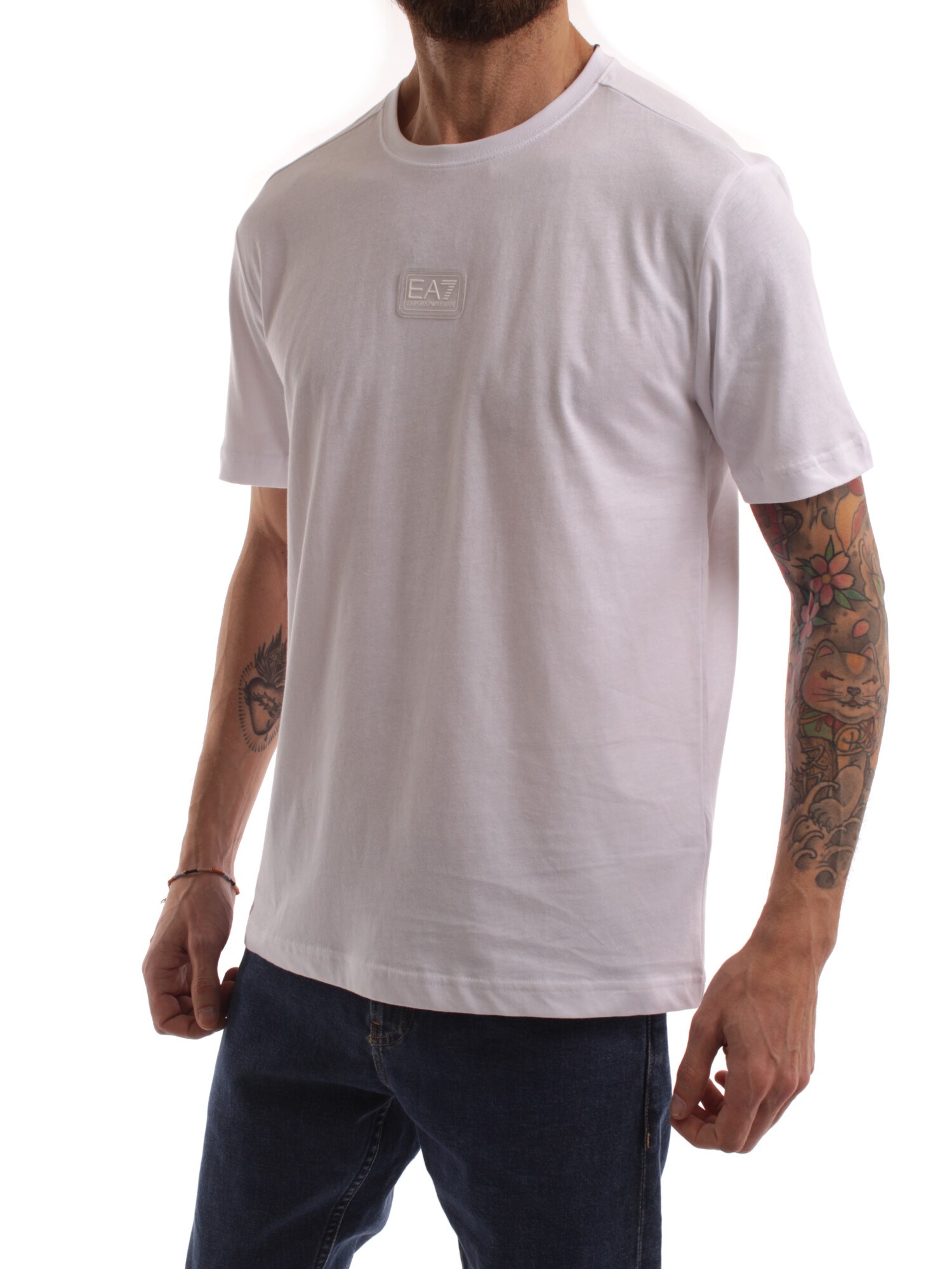 Ea7 Clothing Man Short sleeve WHITE 3RPT05