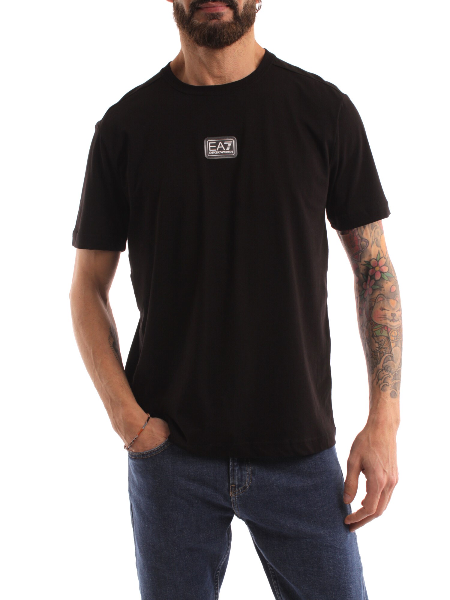 Ea7 Clothing Man Short sleeve BLACK 3RPT05