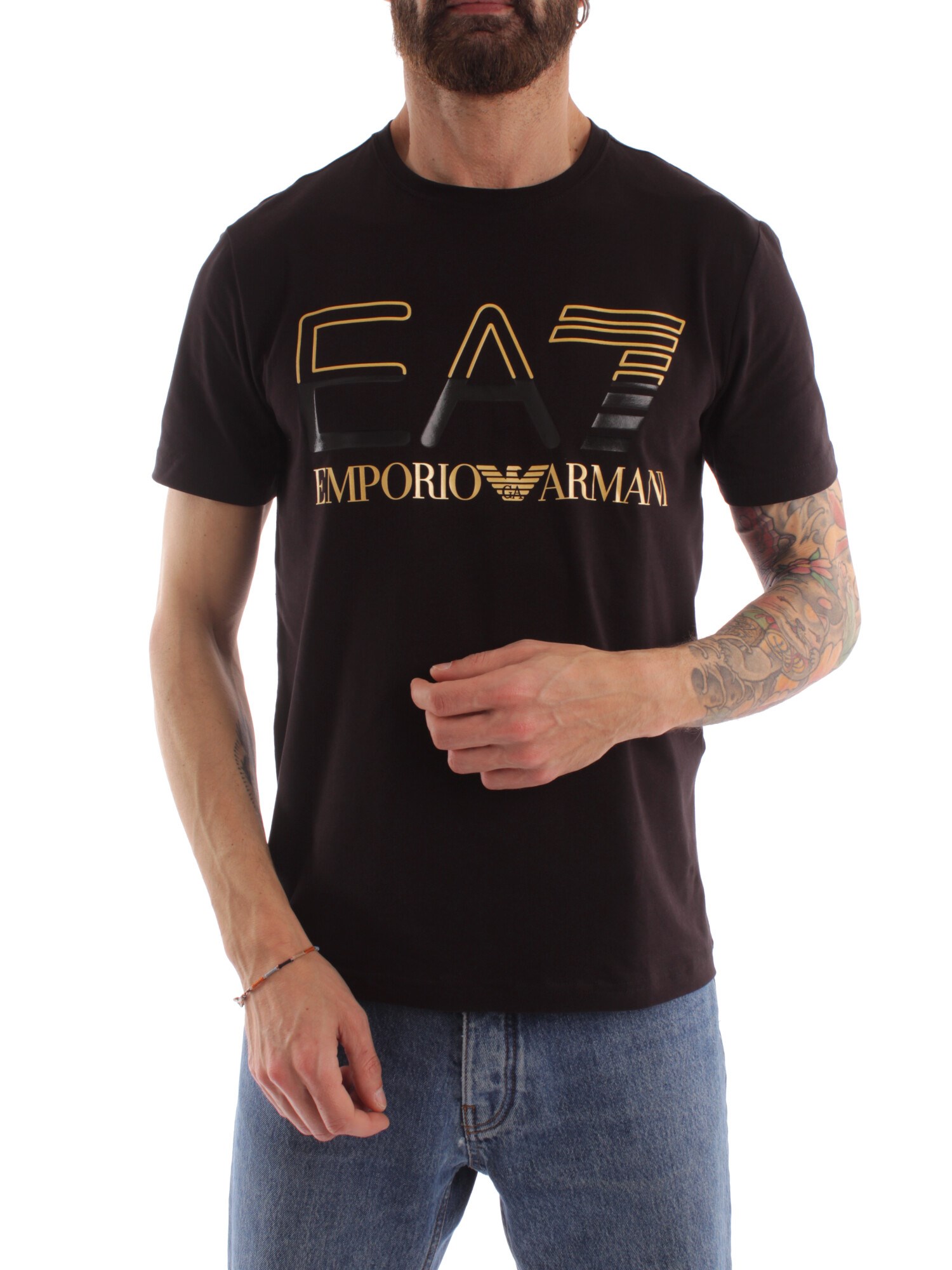 Ea7 Clothing Man Short sleeve BLACK 3RPT07