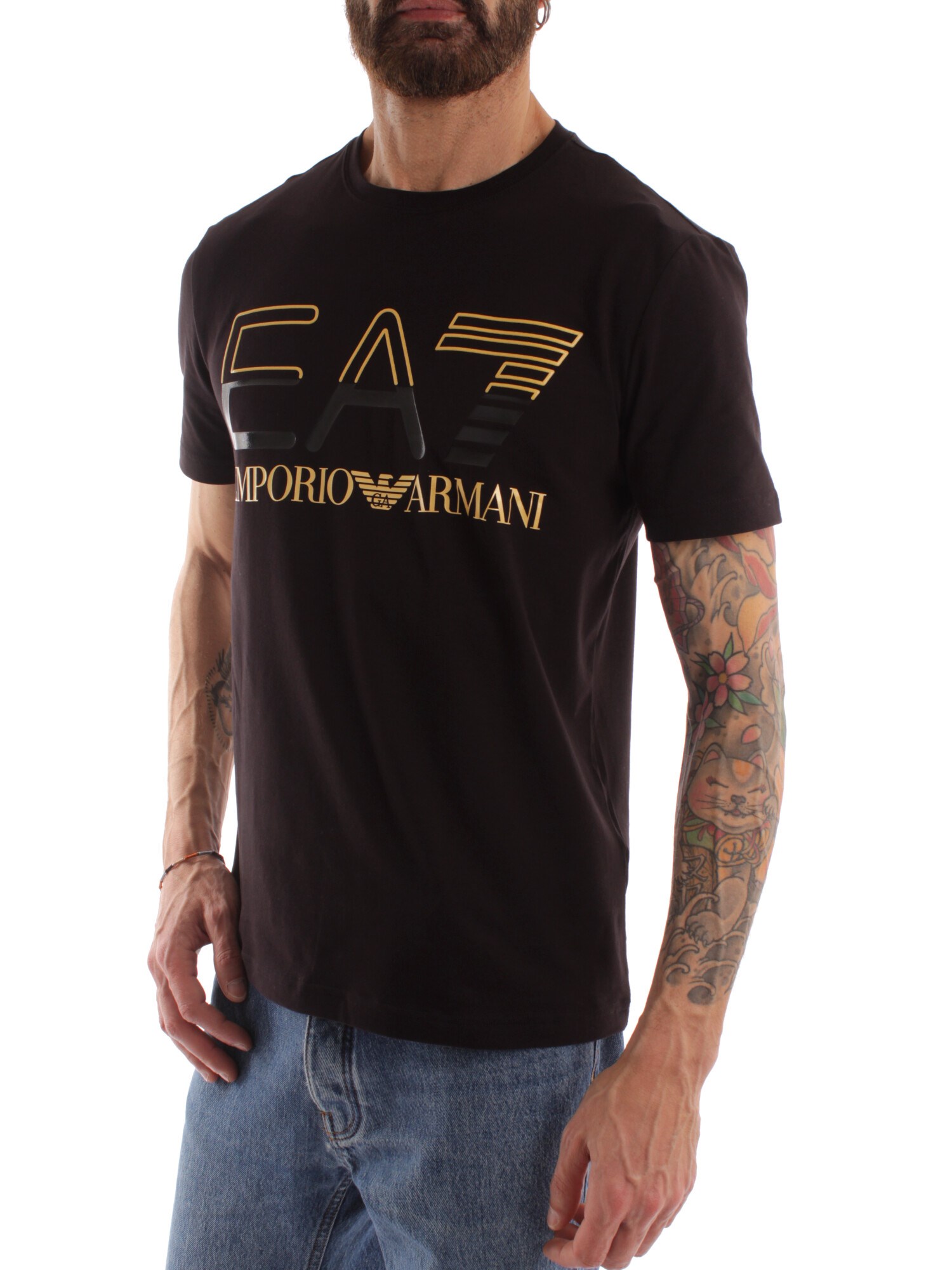 Ea7 Clothing Man Short sleeve BLACK 3RPT07