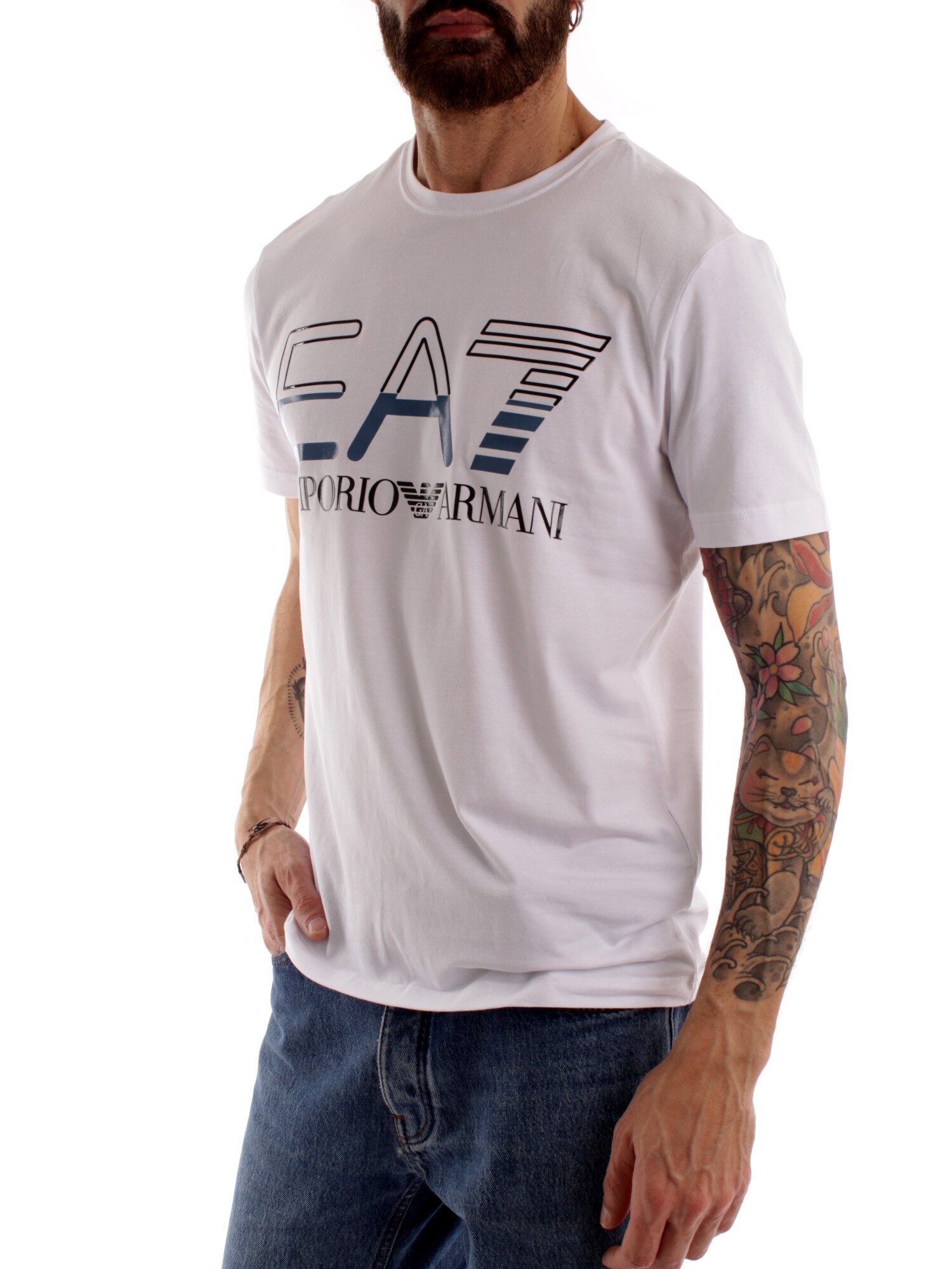 Ea7 Clothing Man Short sleeve WHITE 3RPT07