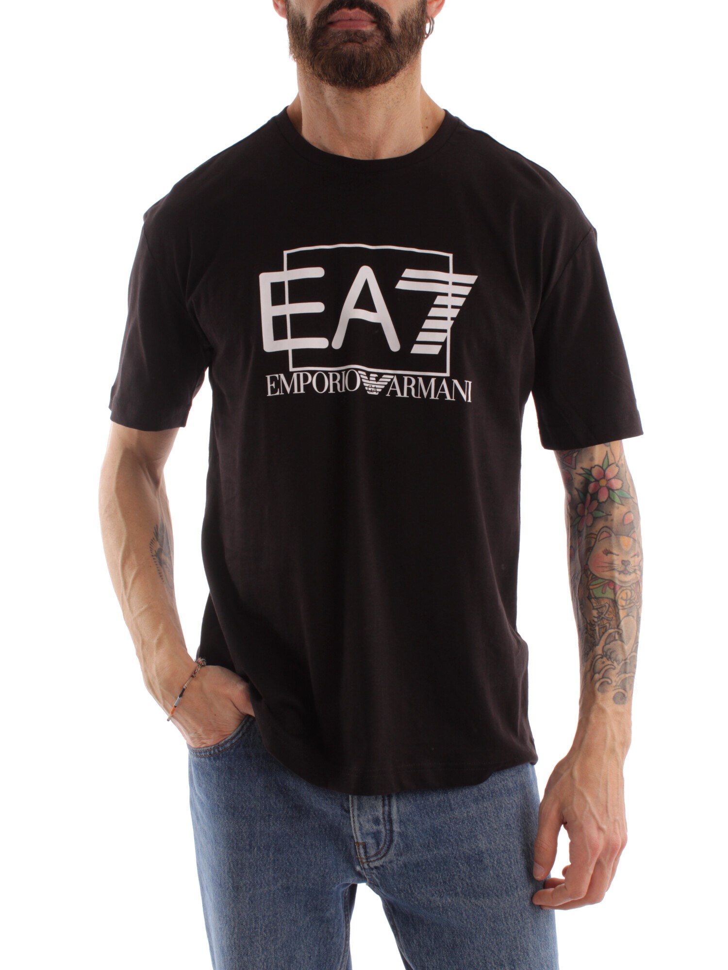 Ea7 Clothing Man Short sleeve BLACK 3RPT09