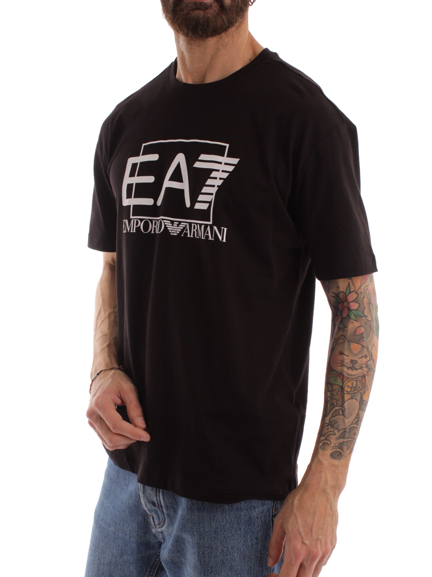 Ea7 Clothing Man Short sleeve BLACK 3RPT09