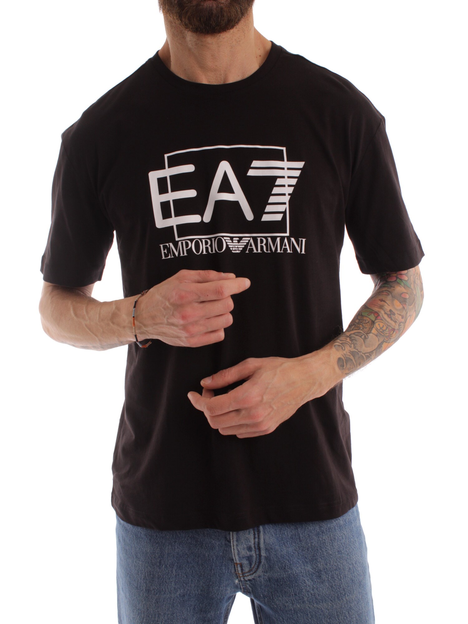 Ea7 Clothing Man Short sleeve BLACK 3RPT09