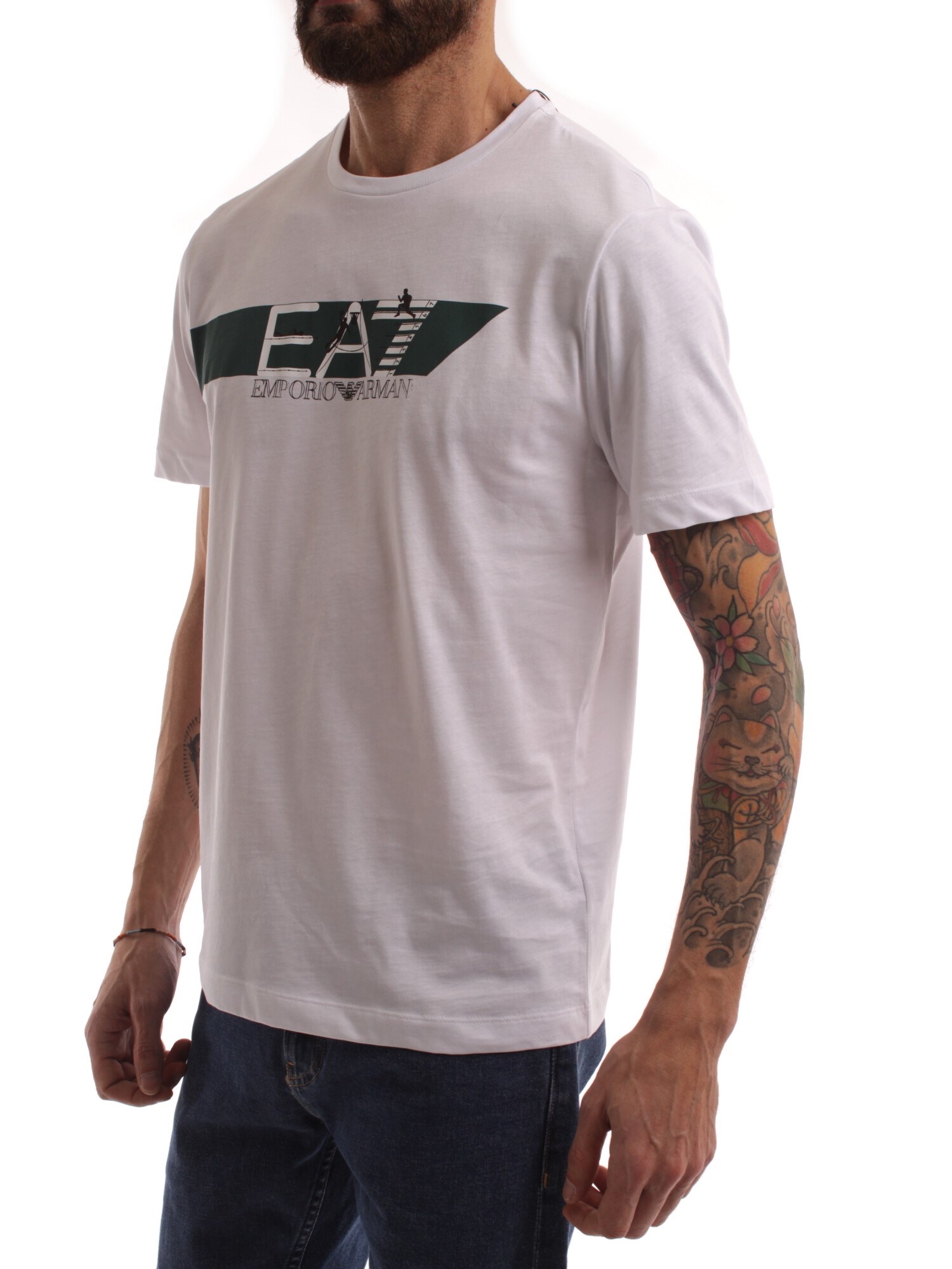 Ea7 Clothing Man Short sleeve WHITE 3RPT39