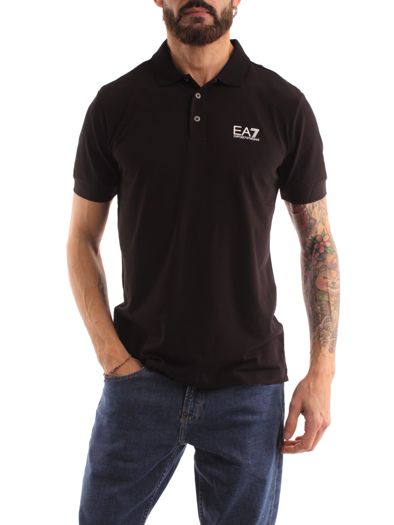 Ea7 Clothing Man Short sleeves BLACK 8NPF04