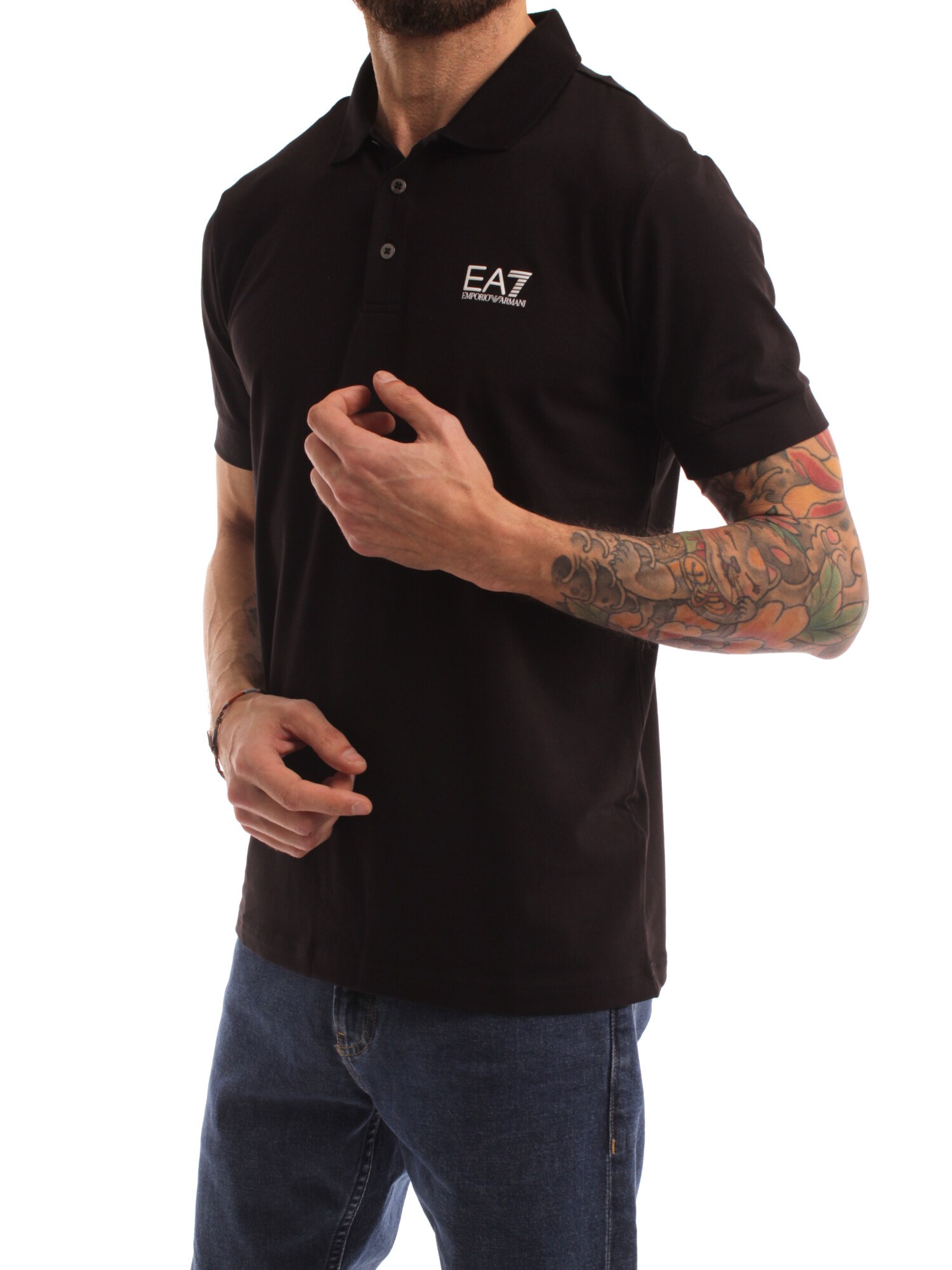 Ea7 Clothing Man Short sleeves BLACK 8NPF04