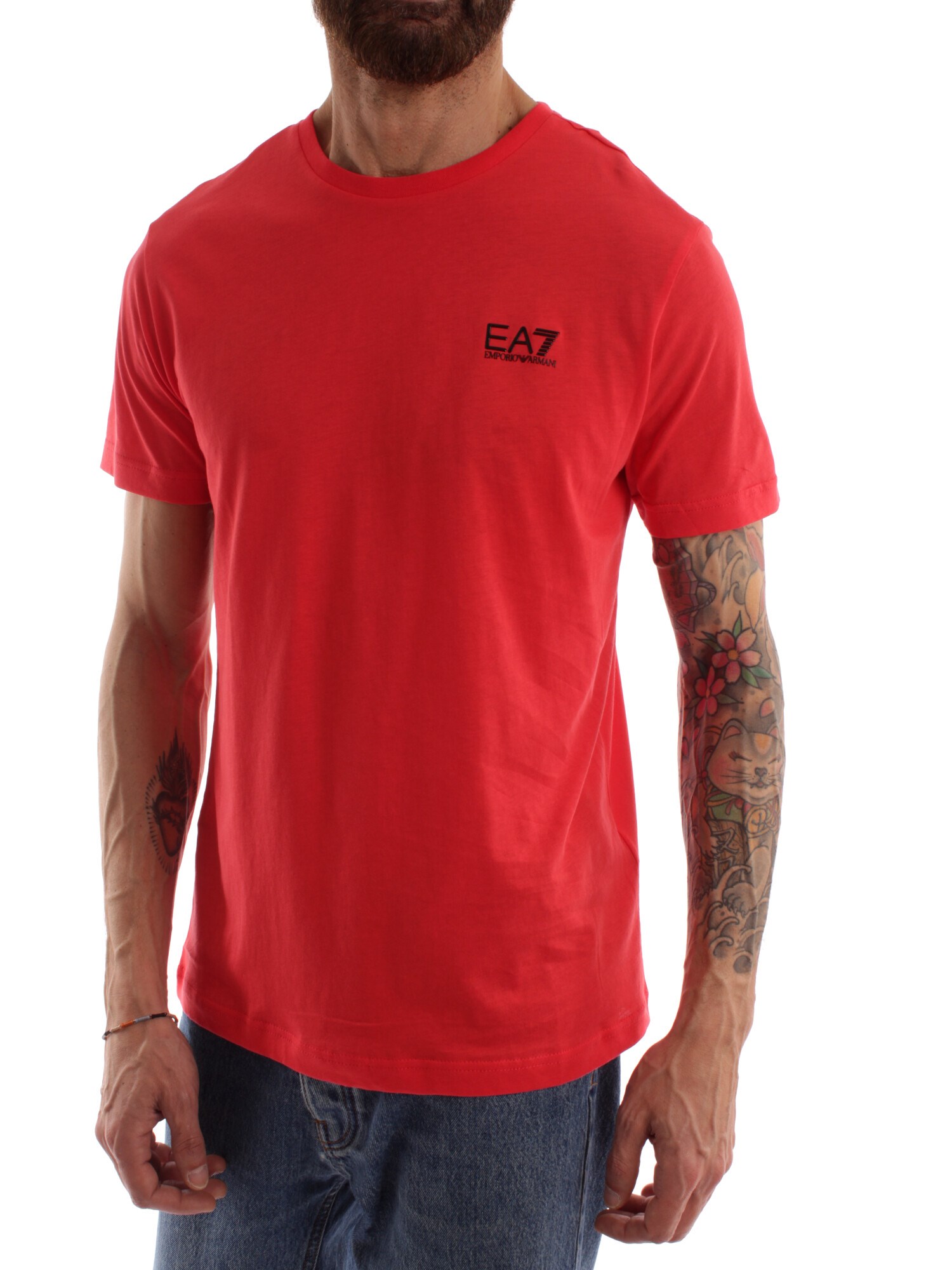 Ea7 Clothing Man Short sleeve RED 8NPT51