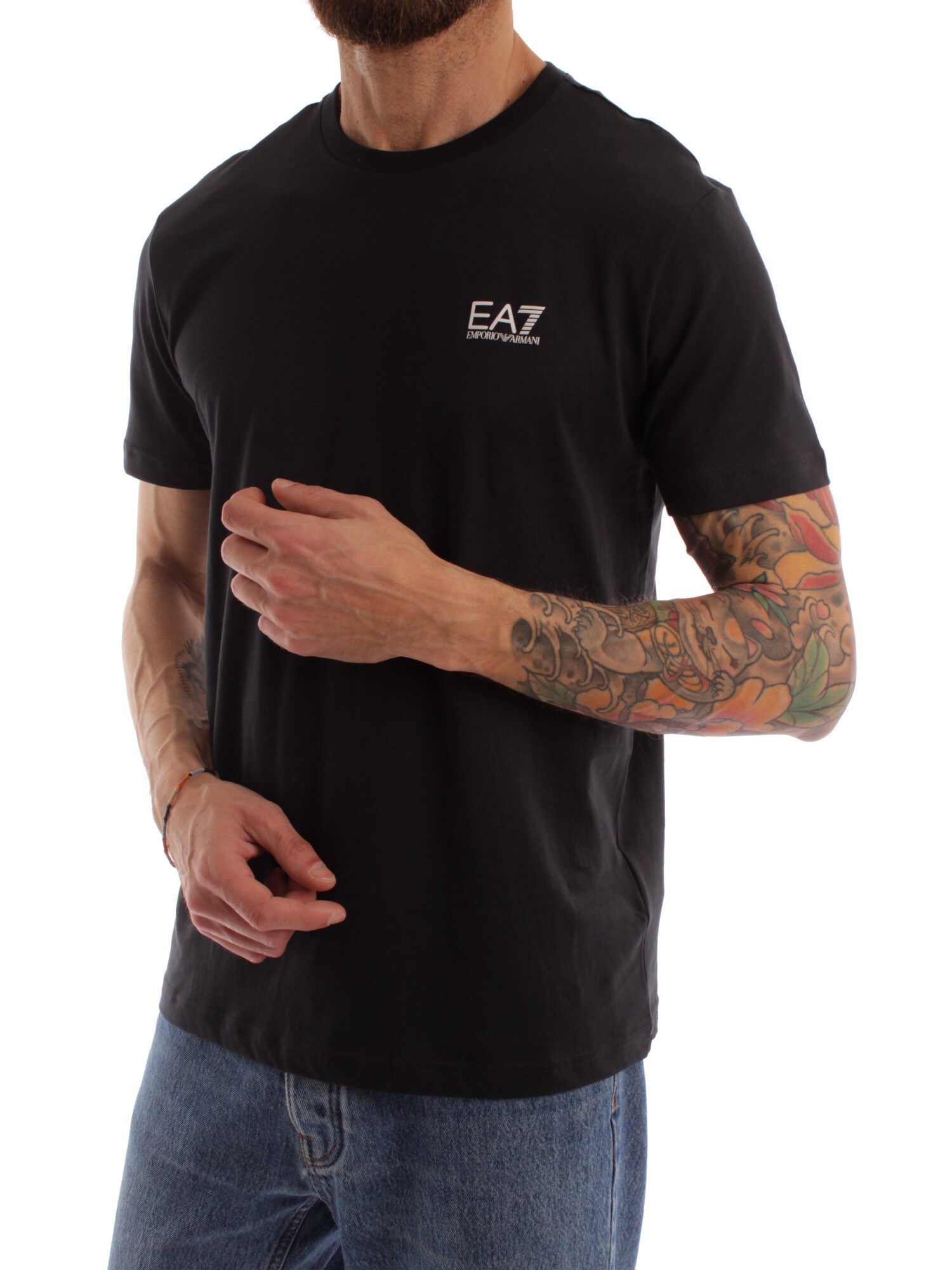 Ea7 Clothing Man Short sleeve BLUE 8NPT51