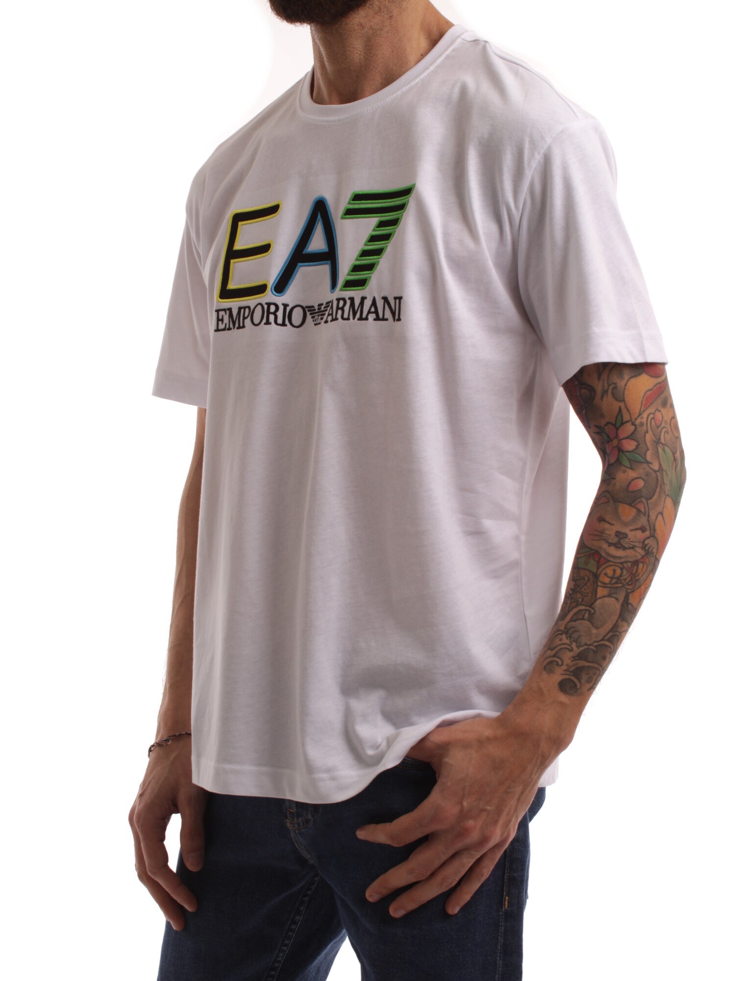 Ea7 Clothing Man Short sleeve WHITE 3RUT02