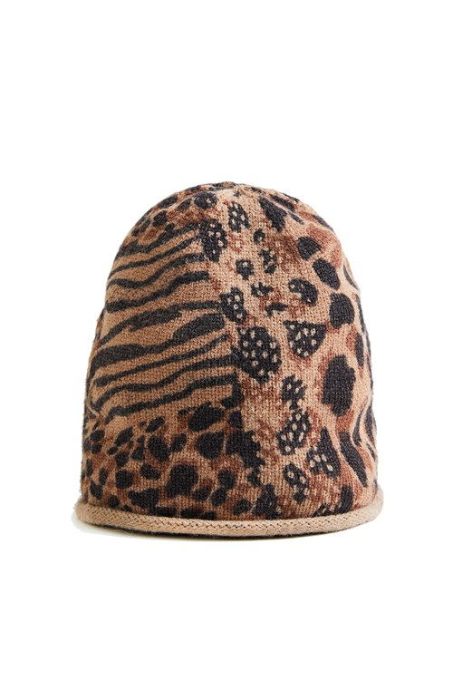 Desigual Beanie BROWN