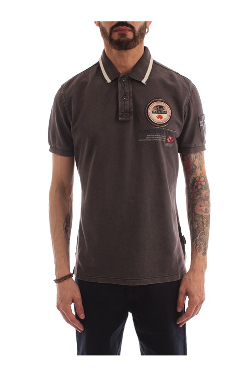 Napapijri Short sleeves BROWN