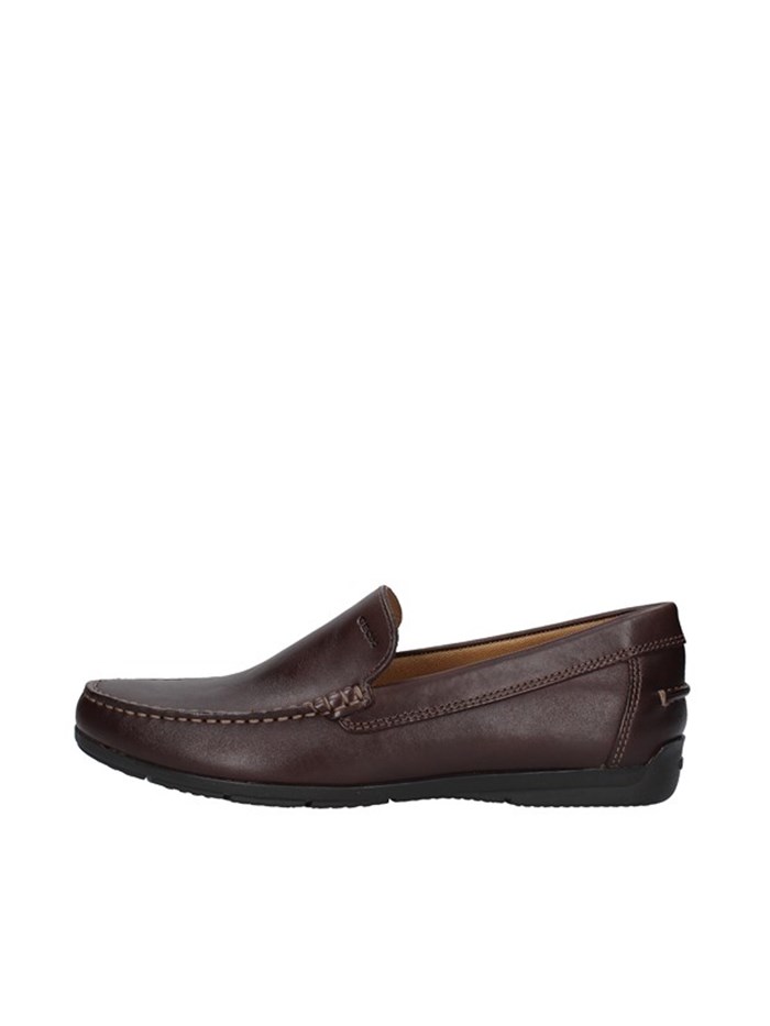Geox Shoes Man Loafers BROWN U32Q3A00043