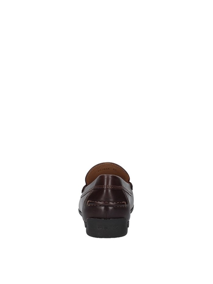 Geox Shoes Man Loafers BROWN U32Q3A00043