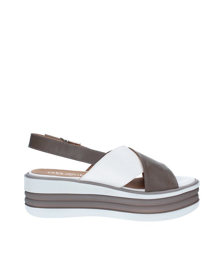 Tres Jolie Shoes Woman With wedge WHITE 1908/FOX