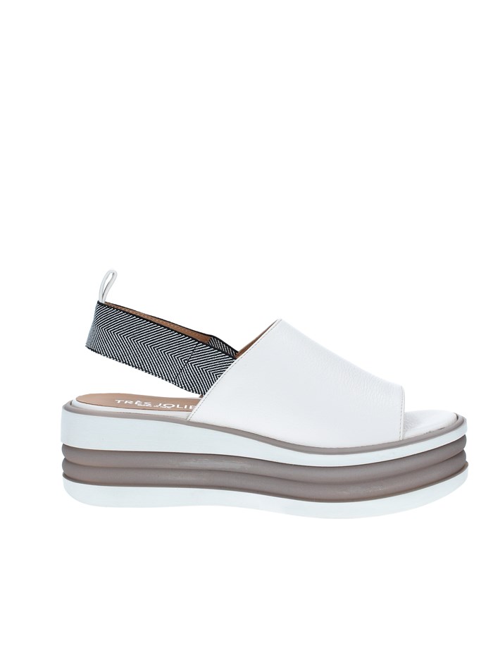 Tres Jolie Shoes Woman With wedge WHITE 1901/FOX