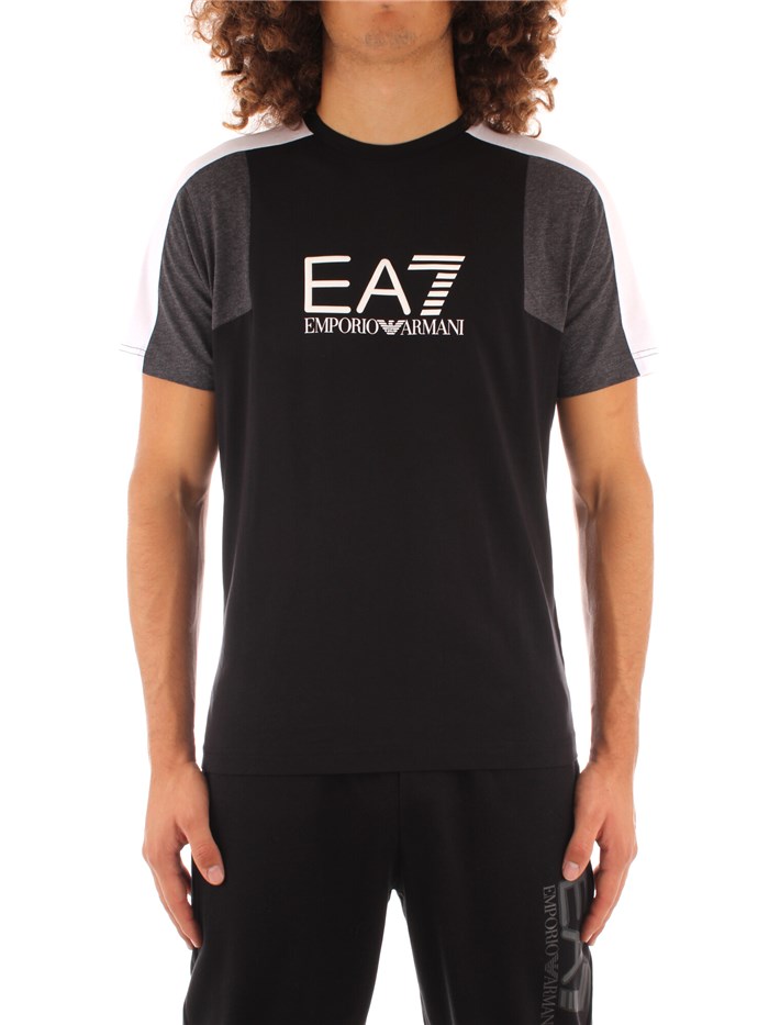 Ea7 Clothing Man Short sleeve BLACK 6KPT12