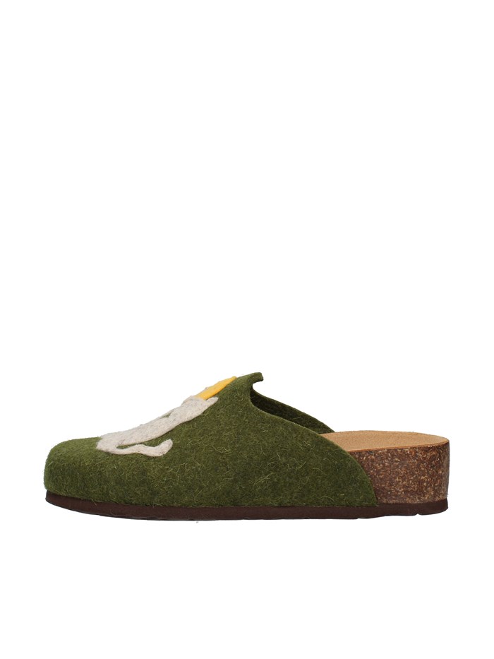 Bionatura Shoes Woman Slippers GREEN 12GAT20-I-FELV74