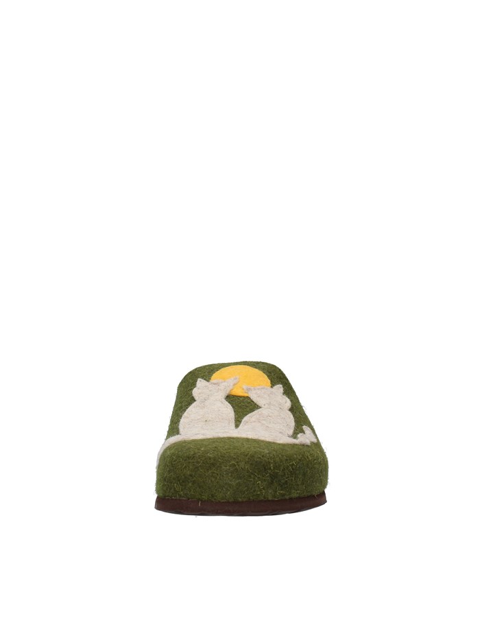 Bionatura Shoes Woman Slippers GREEN 12GAT20-I-FELV74