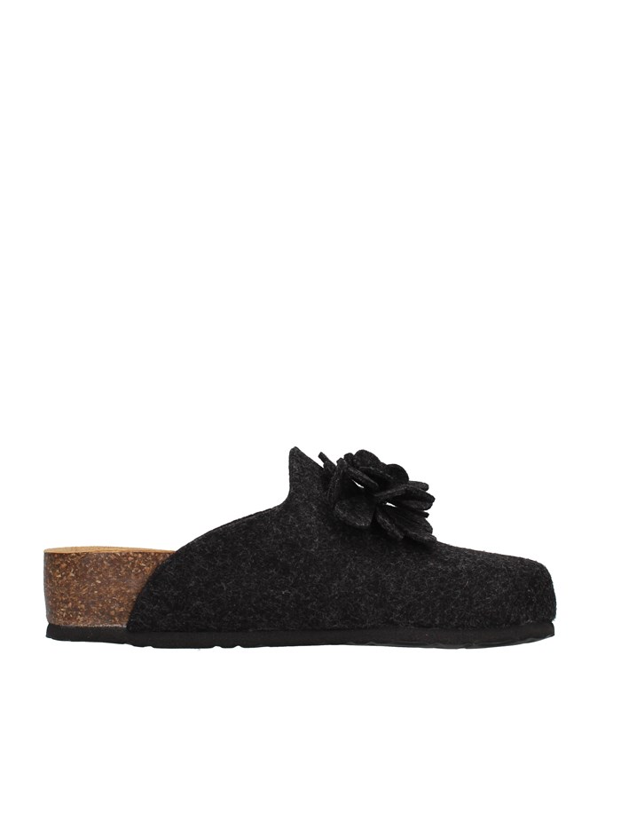 Bionatura Shoes Woman Slippers ANTHRACITE 12CANAZ-FI-FLA11