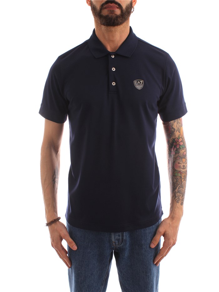 Ea7 Clothing Man Short sleeves NAVY BLUE 3LPF08